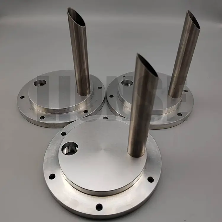 Suporta ng Aluminyo machined flange vertical pipe
