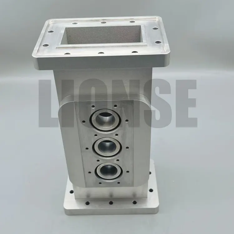 CNC machining metal aluminyo block mga bahagi na may mga butas